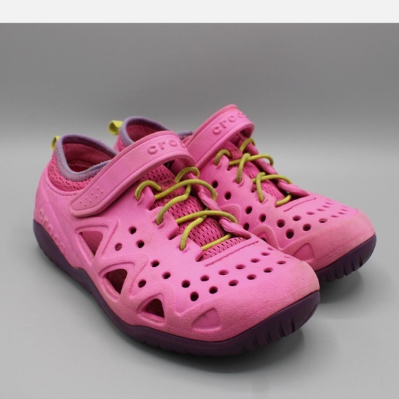 Crocs swift water pink water shoes boating CROCS Pink toddler size 8 - Picture 4 of 4